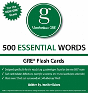 500 Essential Words: Manhattan GRE Vocabulary Flash Cards
