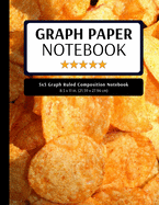 5x5 Graph Ruled Composition Notebook: 100 Pages, 5x5 Graphing Grid Paper, Potato Chips (Extra Large, 8.5x11 in.)