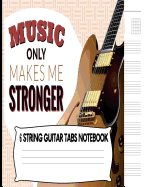 6 String Guitar Tab Notebook: Tablature and Chord Music Paper for Guitar Players, Musicians, Students and Teachers