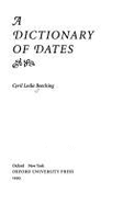 A Dictionary of Dates