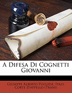 A Difesa Di Cognetti Giovanni