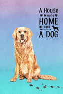 A House is Not a Home Without a Dog: Password Logbook in Disguise with Gorgeous Golden Retriever Cover