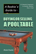 A Rookie's Guide to Buying or Selling a Pool Table: 10 Essential Components to Consider Whether New or Used