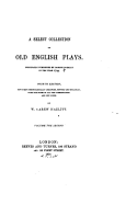 A Select Collection of Old English Plays