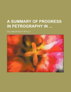 A Summary of Progress in Petrography in