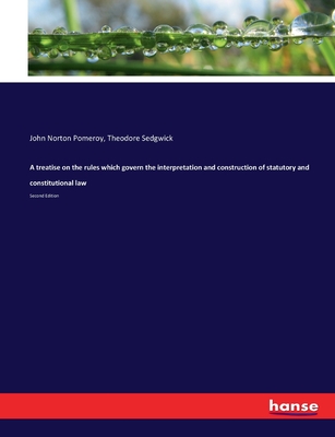 A treatise on the rules which govern the interpretation and construction of statutory and constitutional law: Second Edition - Pomeroy, John Norton, and Sedgwick, Theodore, Jr.