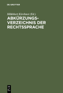 Abkrzungsverzeichnis Der Rechtssprache