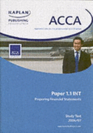 ACCA Preparing Financial Statements: Unit 1.1 Study Text