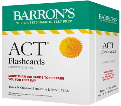 Act Flashcards, Fourth Edition: Up-to-Date Review: + Sorting Ring for Custom Study (Barron's Test Prep) - Giovannini, James D.