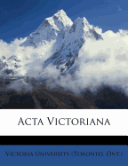 ACTA Victorian, Volume 29