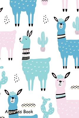 Address Book: For Contacts, Addresses, Phone, Email, Note, Emergency Contacts, Alphabetical Index with Llama Cactus Cute Pattern - Shamrock Logbook