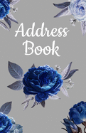 Address Book: Pretty Floral Design, Address Organizer. Tabbed in Alphabetical Order, Perfect for Keeping Track of Addresses, Email, Mobile, Work & Home Phone Numbers, Social Media & Birthdays