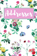 Addresses: Pink, Green & Purple Floral Design
