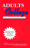 Adults in College: A Survival Guide for Nontraditional Students