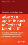 Advances in Applied Research on Textile and Materials - IX: Proceedings of the 9th International Conference of Applied Research on Textile and Materials (CIRATM)