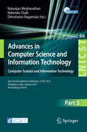 Advances in Computer Science and Information Technology. Computer Science and Information Technology: Second International Conference, Ccsit 2012, Bangalore, India, January 2-4, 2012. Proceedings, Part III