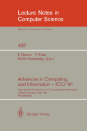 Advances in Computing and Information - ICCI '91: International Conference on Computing and Information, Ottawa, Canada, May 27-29, 1991. Proceedings
