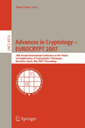Advances in Cryptology - EUROCRYPT 2007: 26th Annual International Conference on the Theory and Applications of Cryptographic Techniques, Barcelona, Spain, May 20-24, 2007, Proceedings