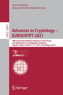 Advances in Cryptology - Eurocrypt 2021: 40th Annual International Conference on the Theory and Applications of Cryptographic Techniques, Zagreb, Croatia, October 17-21, 2021, Proceedings, Part II