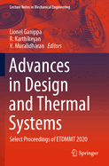 Advances in Design and Thermal Systems: Select Proceedings of Etdmmt 2020