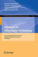 Advances in Information Technology: 4th International Conference, IAIT 2010, Bangkok, Thailand, November 4-5, 2010, Proceedings