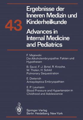 Advances in Internal Medicine and Pediatrics/Ergebnisse Der Inneren Medizin Und Kinderheilkunde - Frick, P, and Harnack, G -A Von, and Martini, G a