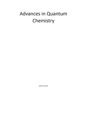 Advances in Quantum Chemistry: A Tribute to the Life and Work of Per-Olov Lowdin Volume 41 - Sabin, John R (Editor)