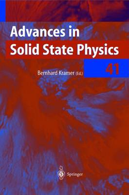 Advances in Solid State Physics - Kramer, Bernhard (Editor)