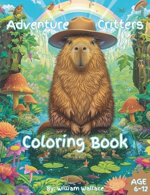 Adventure Critters Coloring Book: Amazing kids coloring book ages 6-12 - Wallace, William