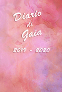 Agenda Scuola 2019 - 2020 - Gaia: Mensile - Settimanale - Giornaliera - Settembre 2019 - Agosto 2020 - Obiettivi - Rubrica - Orario Lezioni - Appunti - Priorit - Elegante effetto Acquerello con Rose