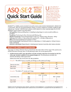 Ages & Stages Questionnaires: Social-Emotional (ASQ:SE-2): Quick Start Guide (English): A Parent-Completed Child Monitoring System for Social-Emotional Behaviors