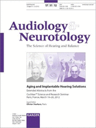 Aging and Implantable Hearing Solutions: CochlearTM Science and Research Seminar, Paris, March 2012: Extended Abstracts. Supplement Issue: Audiology and Neurotology 2012, Vol. 17, Suppl. 1