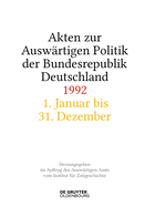 Akten Zur Auswrtigen Politik Der Bundesrepublik Deutschland 1992