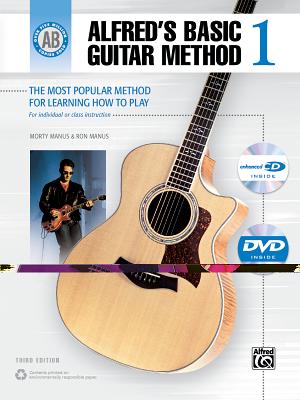 Alfred's Basic Guitar Method, Bk 1: The Most Popular Method for Learning How to Play, Book, DVD & Enhanced CD (Browsable) - Manus, Morty, and Manus, Ron