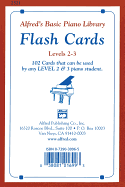 Alfred's Basic Piano Library Flash Cards, Bk 2 & 3: 102 Cards That Can Be Used by Any Level 2 & 3 Piano Student, Flash Cards