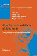 Algorithmic Foundations of Robotics IX: Selected Contributions of the Ninth International Workshop on the Algorithmic Foundations of Robotics