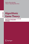 Algorithmic Game Theory: Second International Symposium, SAGT 2009, Paphos, Cyprus, October 18-20, 2009, Proceedings