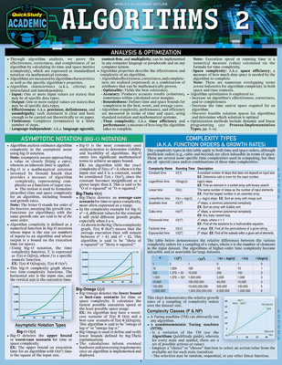Algorithms 2: A Quickstudy Laminated Reference Guide - Ahmadi, Babak