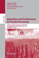 Algorithms and Architectures for Parallel Processing: 15th International Conference, Ica3pp 2015, Zhangjiajie, China, November 18-20, 2015, Proceedings, Part III