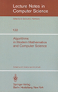 Algorithms in Modern Mathematics and Computer Science: Proceedings, Urgench, Uzbek Ssr, September 16-22, 1979