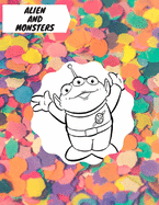 Alien and Monsters: Cute Tool for kids to color their favorite creatures .