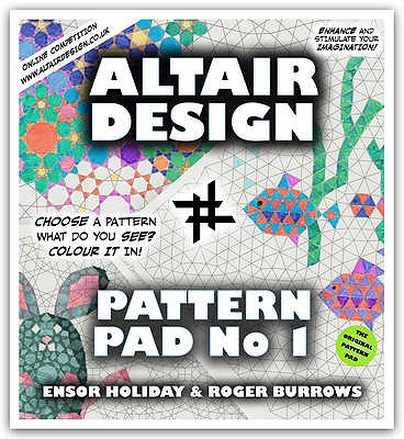 Altair Design Pattern Pad: Bk. 1: Geometrical Colouring Book - Holiday, Ensor, and Burrows, Roger (Illustrator)