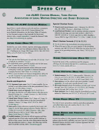 Alwd Speed Cite, Third Edition, Laminated Reference Sheet - Dickerson, and Dickerson, Darby, and Association of Legal Writing Directors