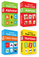 Amazing Flash Cards (Set of 4 Boxes): Alphabet, Number, Animals, Colors and Shapes