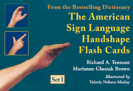 American Sign Language Handshape Flash Cards Set I