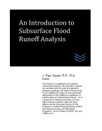 An Introduction to Subsurface Flood Runoff Analysis