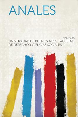 Anales Volume 15 - Sociales, Universidad De Buenos Aires F