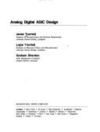 Analog Digital ASIC Design - Trontelj, Janez