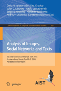 Analysis of Images, Social Networks and Texts: 5th International Conference, Aist 2016, Yekaterinburg, Russia, April 7-9, 2016, Revised Selected Papers