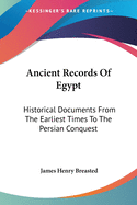 Ancient Records Of Egypt: Historical Documents From The Earliest Times To The Persian Conquest: The Nineteenth Dynasty V3